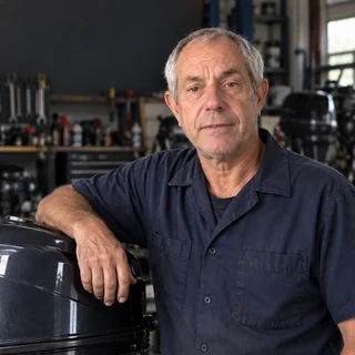 Mike, retired factory-certified outboard technician